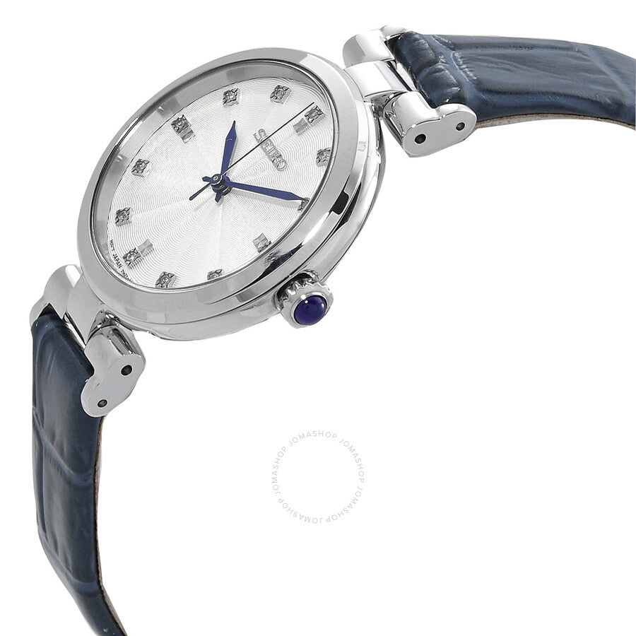 Seiko Dress Quartz Diamond White Dial Ladies Watch SRZ545 - Dawson Watches #2