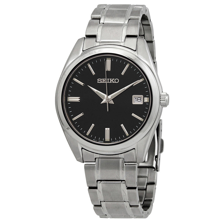 Seiko Essentials Quartz Black Dial Men's Watch SUR311 - Dawson Watches