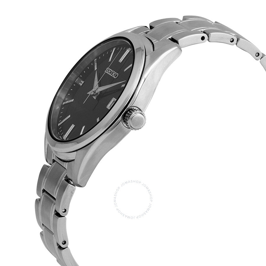 Seiko Essentials Quartz Black Dial Men's Watch SUR311 - Dawson Watches #2