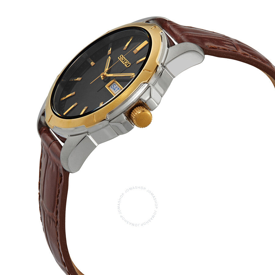 Seiko Essentials Quartz Black Dial Men's Watch SUR360 - Dawson Watches #2