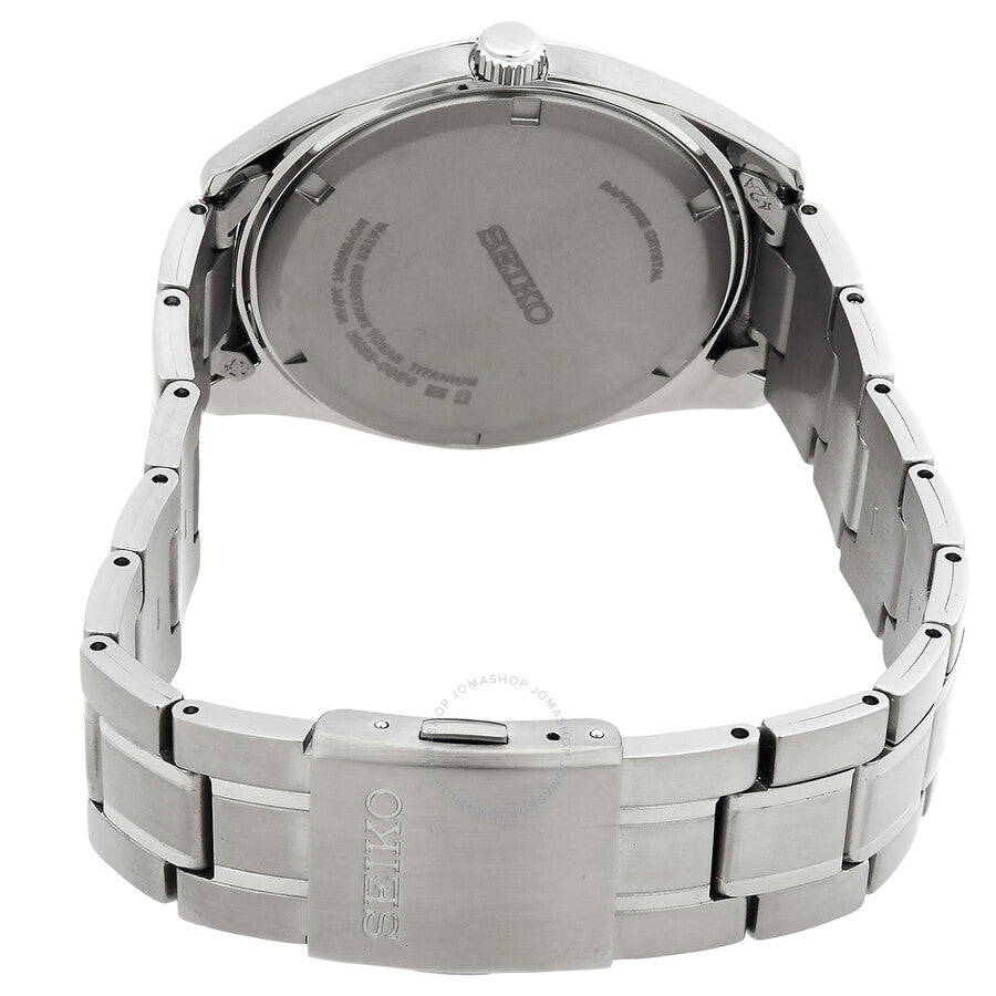 Seiko Essentials Quartz Black Dial Men's Watch SUR375P1 - Dawson Watches #3