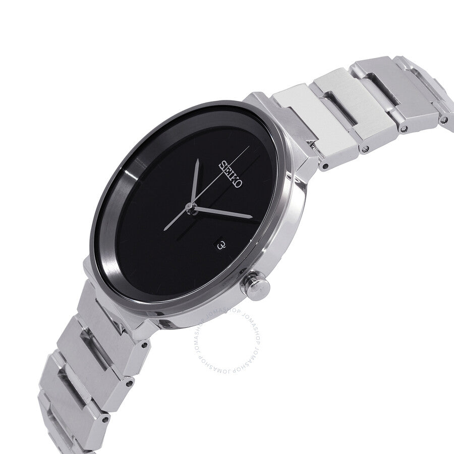 Seiko Essentials Quartz Black Dial Men's Watch SUR485 - Dawson Watches #2