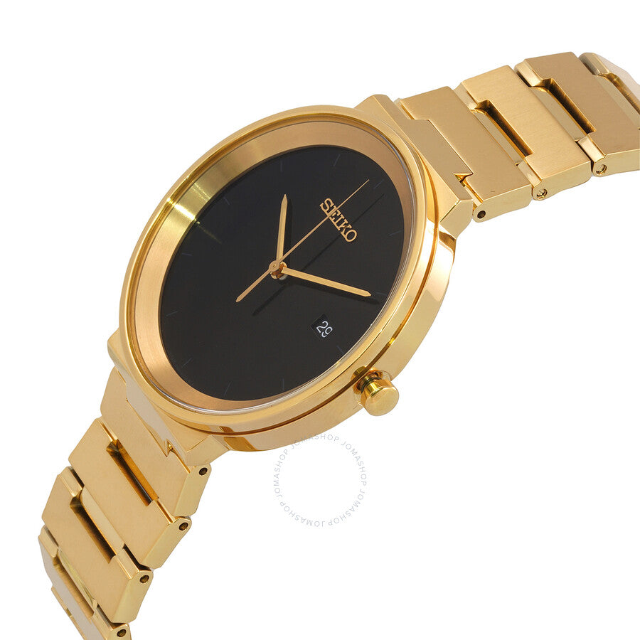 Seiko Essentials Quartz Black Dial Men's Watch SUR488 - Dawson Watches #2