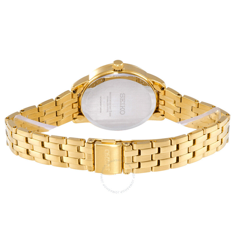 Seiko Essentials Quartz Champagne Dial Ladies Watch SUR444 - Dawson Watches #3
