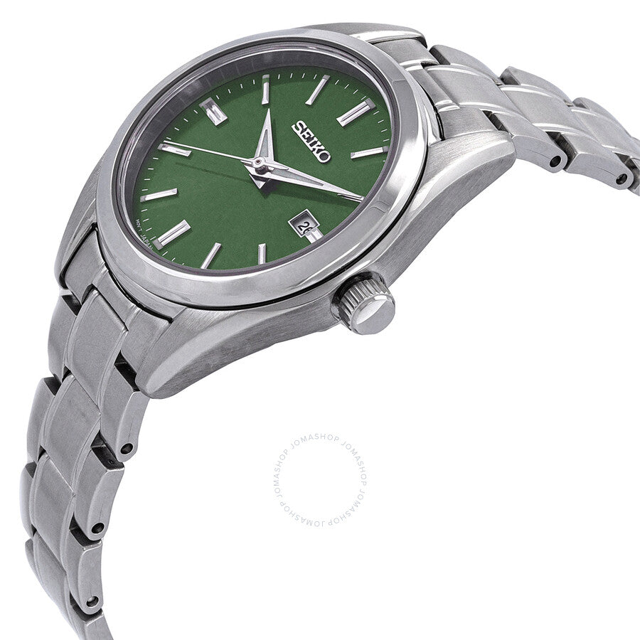 Seiko Essentials Quartz Green Dial Ladies Watch SUR533 - Dawson Watches #2