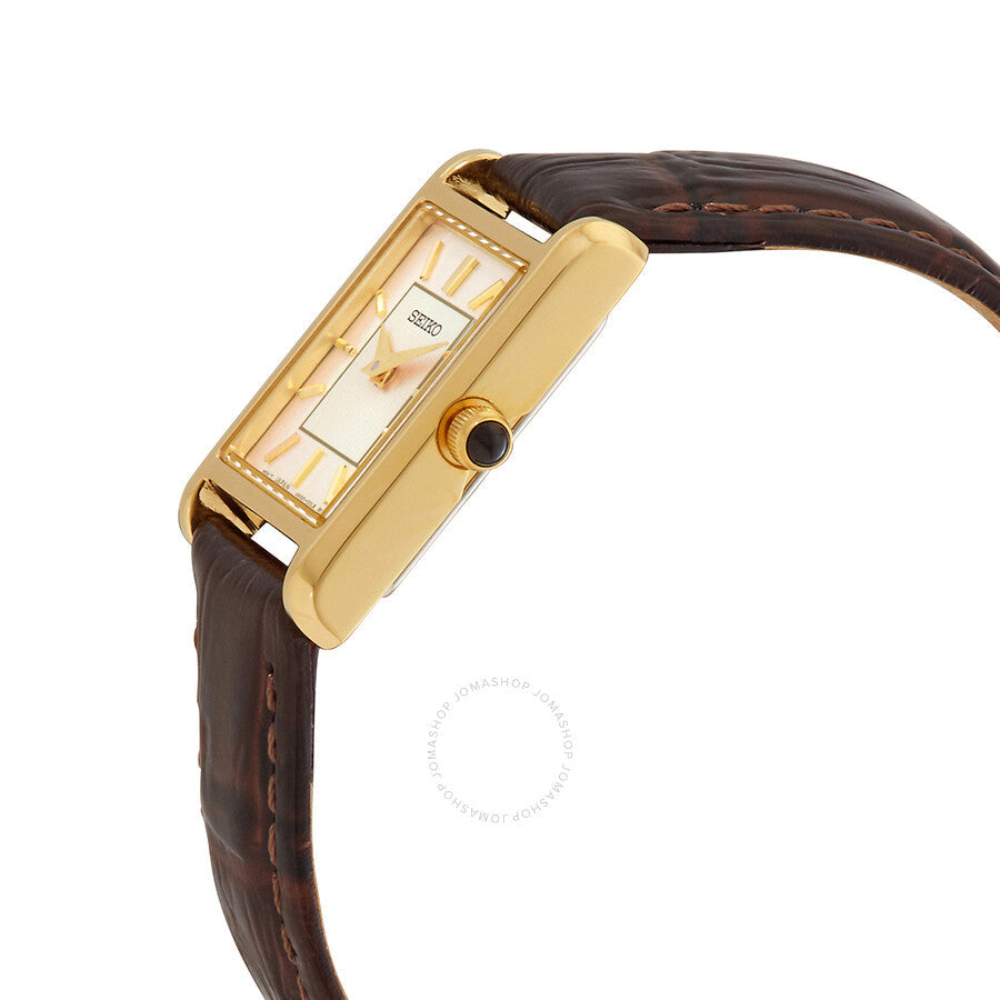 Seiko Essentials Quartz Light Champagne Dial Ladies Watch SWR066 - Dawson Watches #2