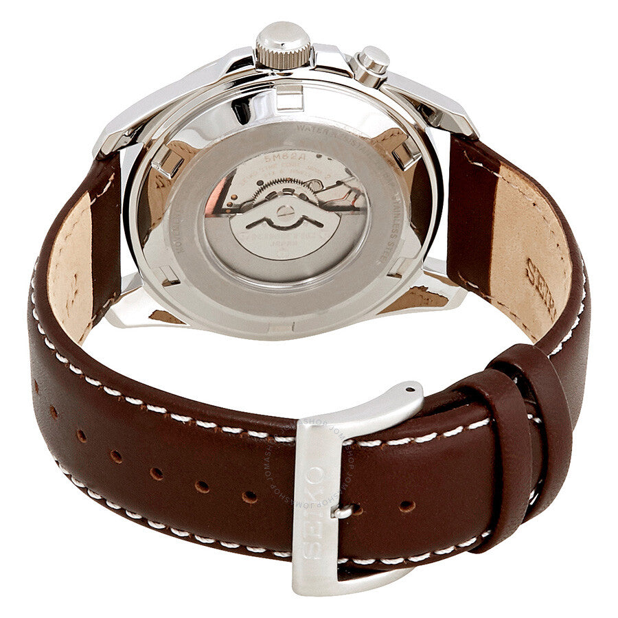 Seiko Kinetic Green Dial Brown Leather Men's Watch SKA791 - Dawson Watches #3