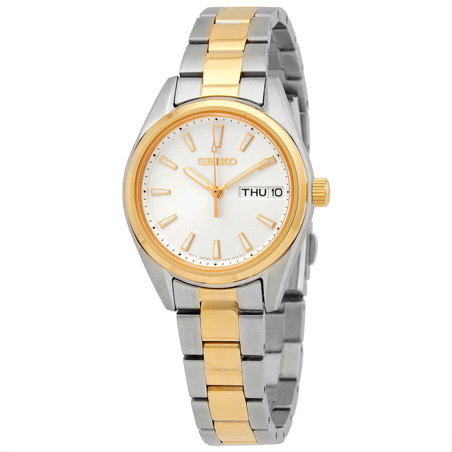 Seiko Neo Classic Quartz Silver Dial Ladies Watch SUR454P1 - Dawson Watches