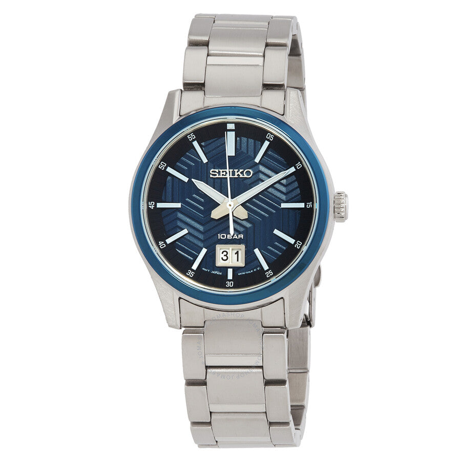 Seiko Quartz Black Dial Men's Watch SUR559P1 - Dawson Watches
