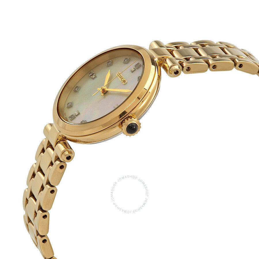 Seiko Quartz Crystal White Dial Ladies Watch SRZ536P1 - Dawson Watches #2