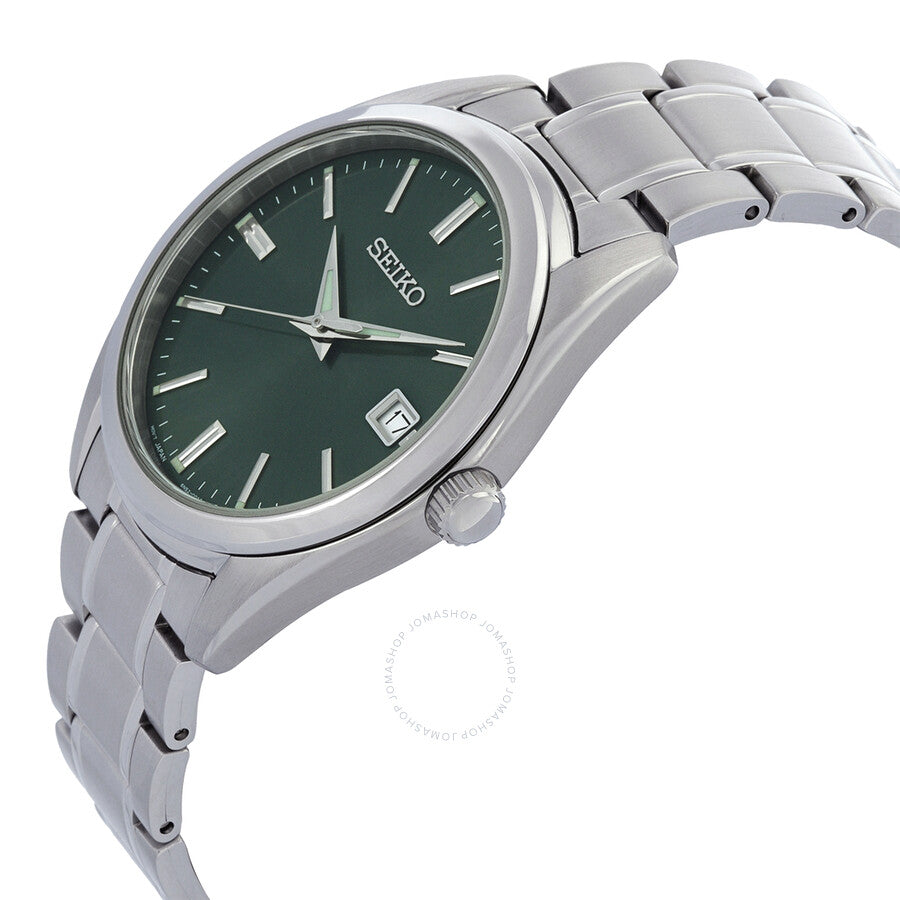 Seiko Quartz Green Dial Men's Watch SUR527P1 - Dawson Watches #2