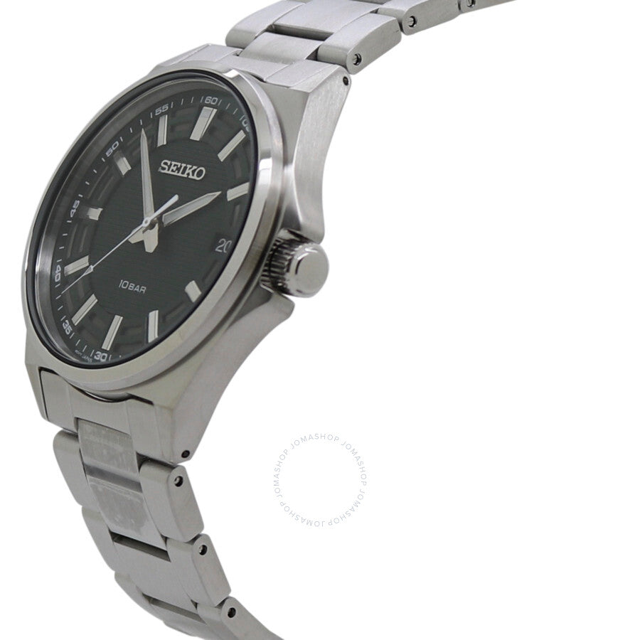 Seiko Quartz Green Dial Stainless Steel Men's Watch SUR503P1 - Dawson Watches #2