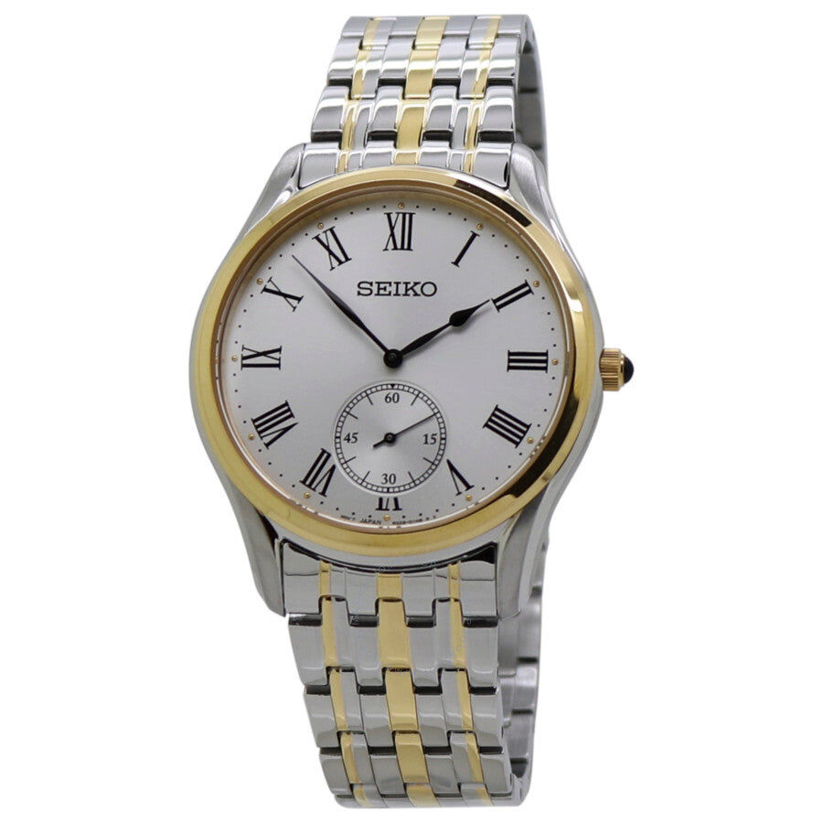 Seiko Quartz White Dial Two-tone Men's Watch SRK048P1 - Dawson Watches