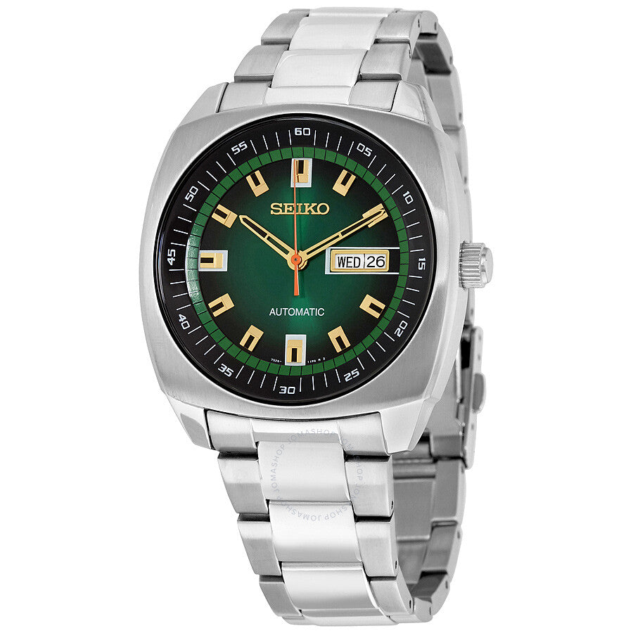 Seiko Recraft Automatic Green Dial Stainless Steel Men's Watch SNKM97 - Dawson Watches