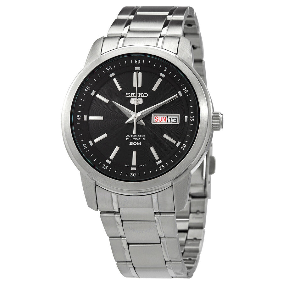 Seiko 5 Automatic Black Dial Men's Watch SNKM87 - Dawson Watches