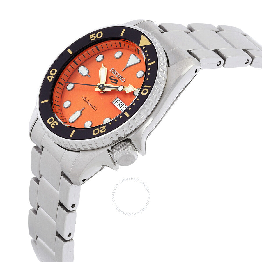 Seiko Seiko 5 Automatic Orange Dial Unisex Watch SRPK35 - Dawson Watches #2