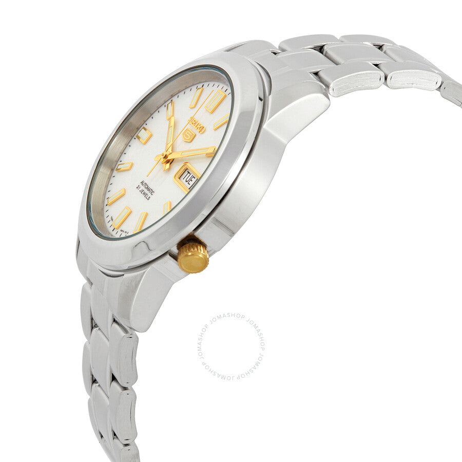 Seiko 5 Automatic White Dial Men's Watch SNKK07K1 - Dawson Watches #2