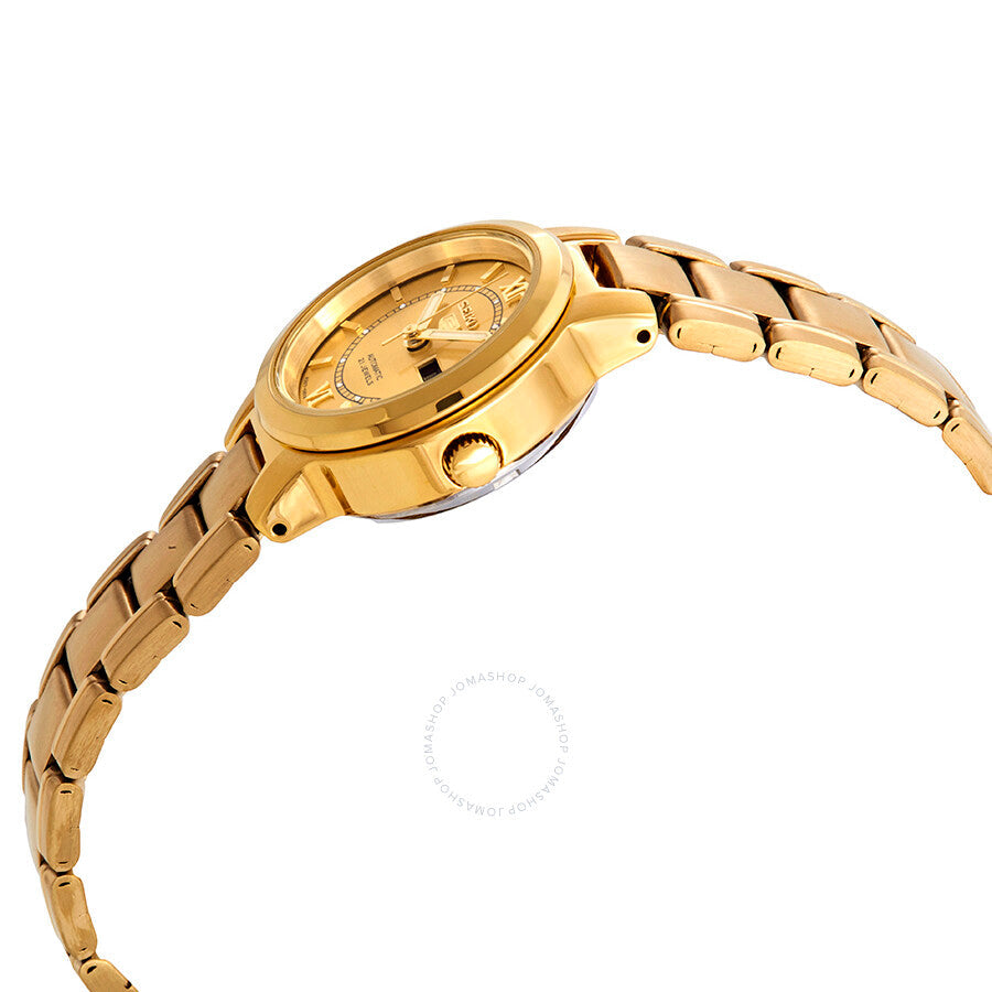 Seiko Series 5 Automatic Gold Dial Ladies Watch SYME58 - Dawson Watches #2