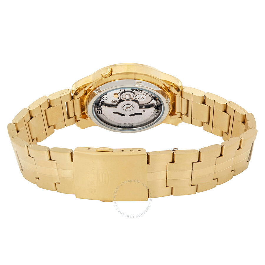 Seiko Series 5 Automatic Gold Dial Men's Watch SNKK76 - Dawson Watches #3
