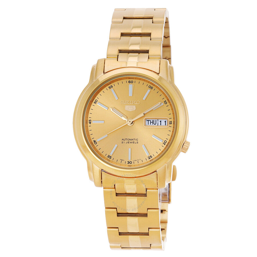 Seiko Series 5 Automatic Gold Dial Men's Watch SNKL86K1 - Dawson Watches