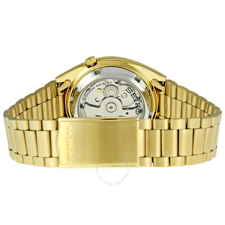 Seiko Series 5 Automatic Gold Dial Yellow Gold-tone Men's Watch SNXS80 - Dawson Watches #3