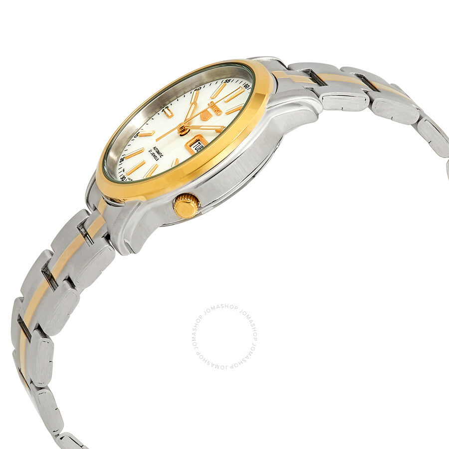 Seiko Series 5 Automatic White Dial Two-tone Men's Watch SNKL84 - Dawson Watches #2