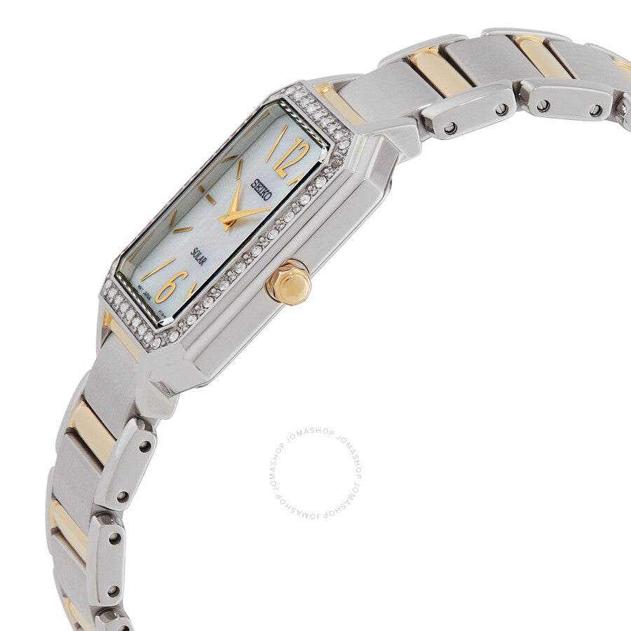 Seiko solar Mother of Pearl Dial Ladies Watch SUP466 - Dawson Watches #2