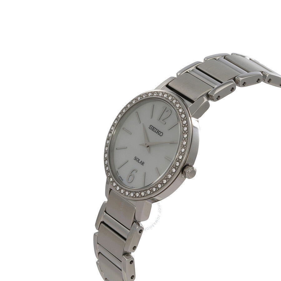 Seiko Solar Mother of Pearl Dial Ladies Watch SUP467 - Dawson Watches #2
