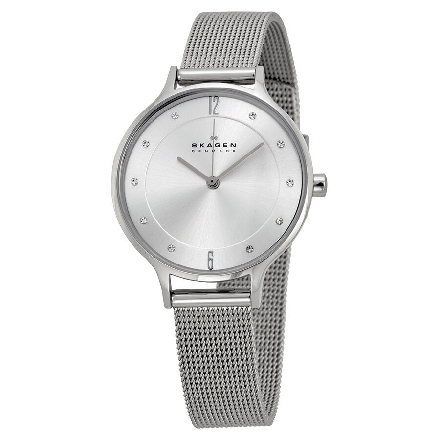 Skagen Anita Silver Dial Stainless Steel Mesh Ladies Watch #SKW2149 - Dawson Watches