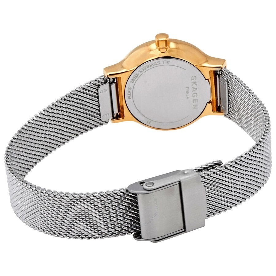 Skagen Freja White Dial Stainless Steel Mesh Ladies Watch SKW2666 - Dawson Watches #3