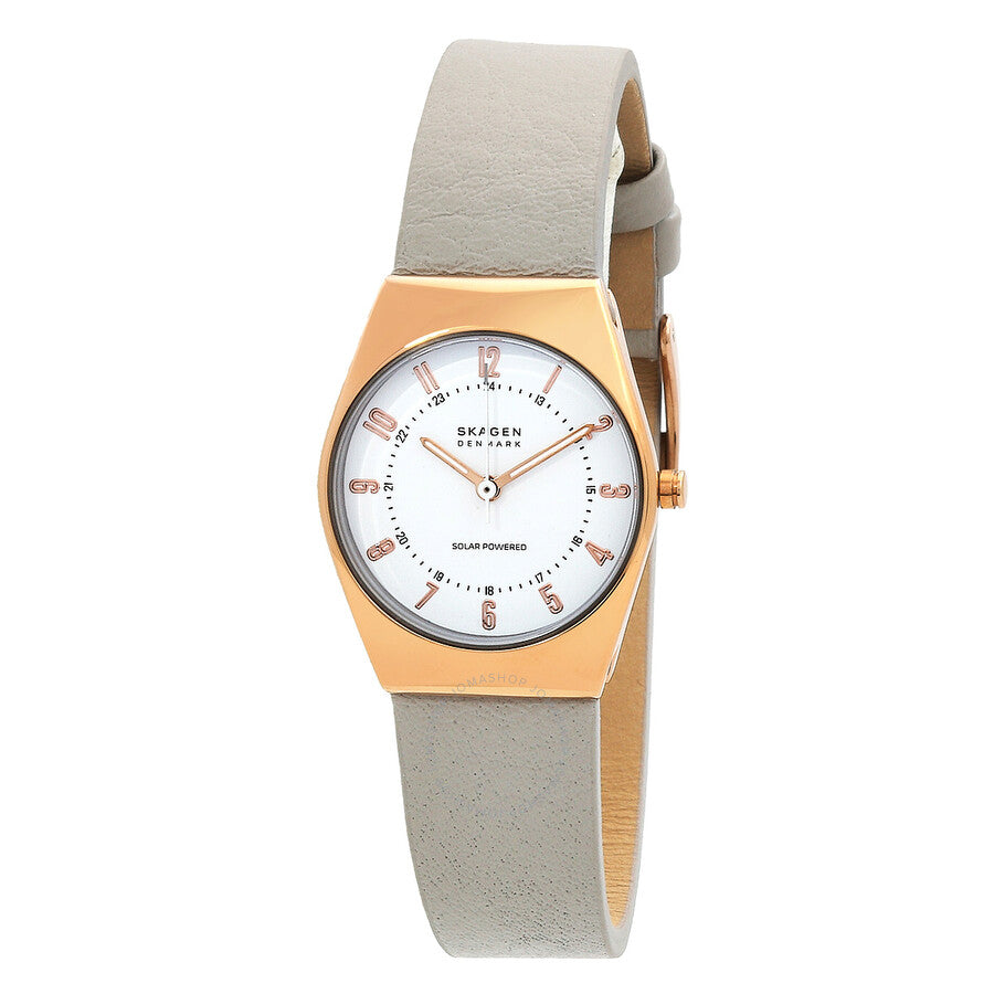 Skagen Grenen Lille Solar Powered White Dial Ladies Watch SKW3079 - Dawson Watches