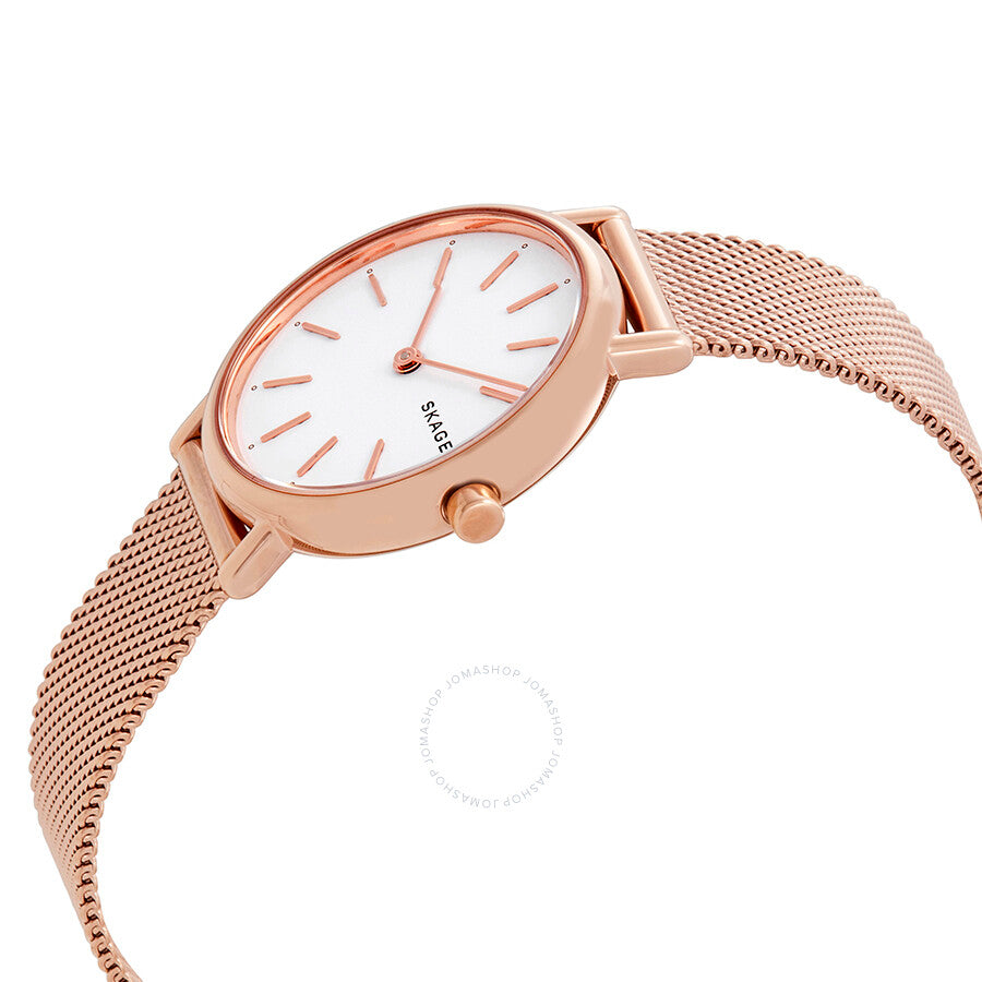 Skagen Signatur White Dial Ladies Watch SKW2694 - Dawson Watches #2