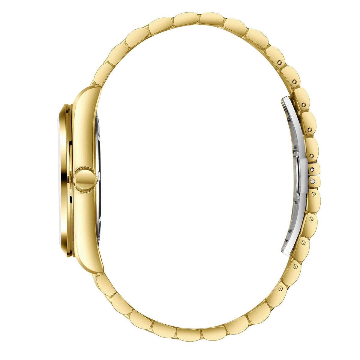 Slazenger Classic Day Date Window White Dial Gold Watch - SL.9.2579.1.130