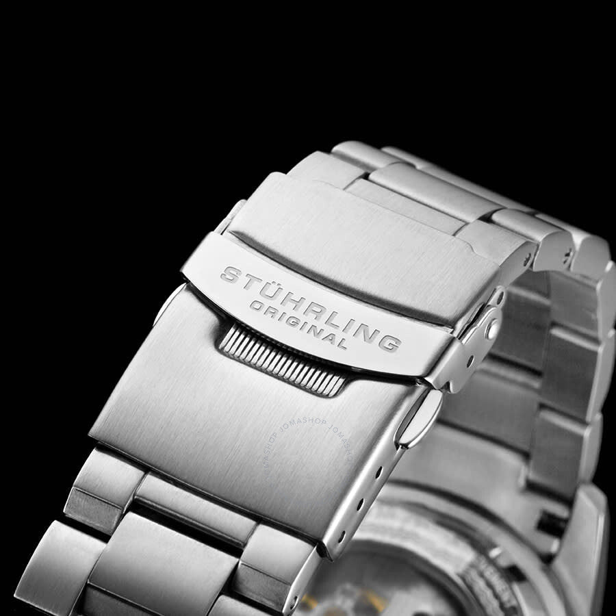 Stuhrling Original Aquadiver Automatic Black Dial Men's Watch M13534 - The Watches Men & Co #5