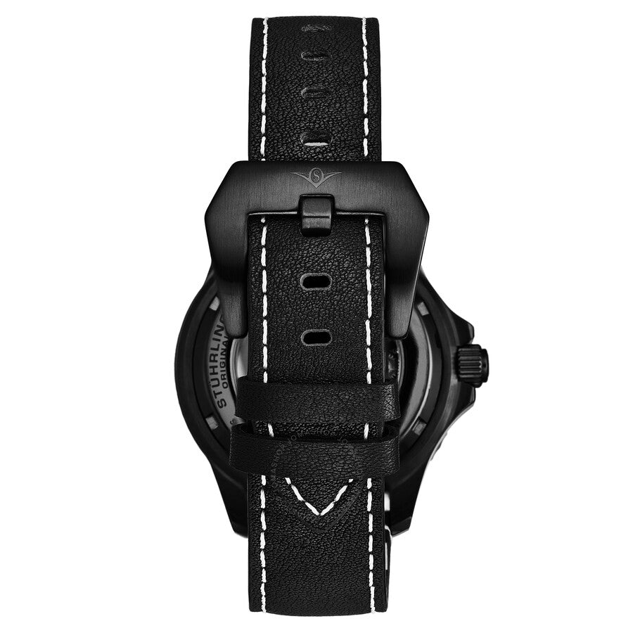 Stuhrling Original Aquadiver Automatic Black Dial Men's Watch M17005 - Dawson Watches #2