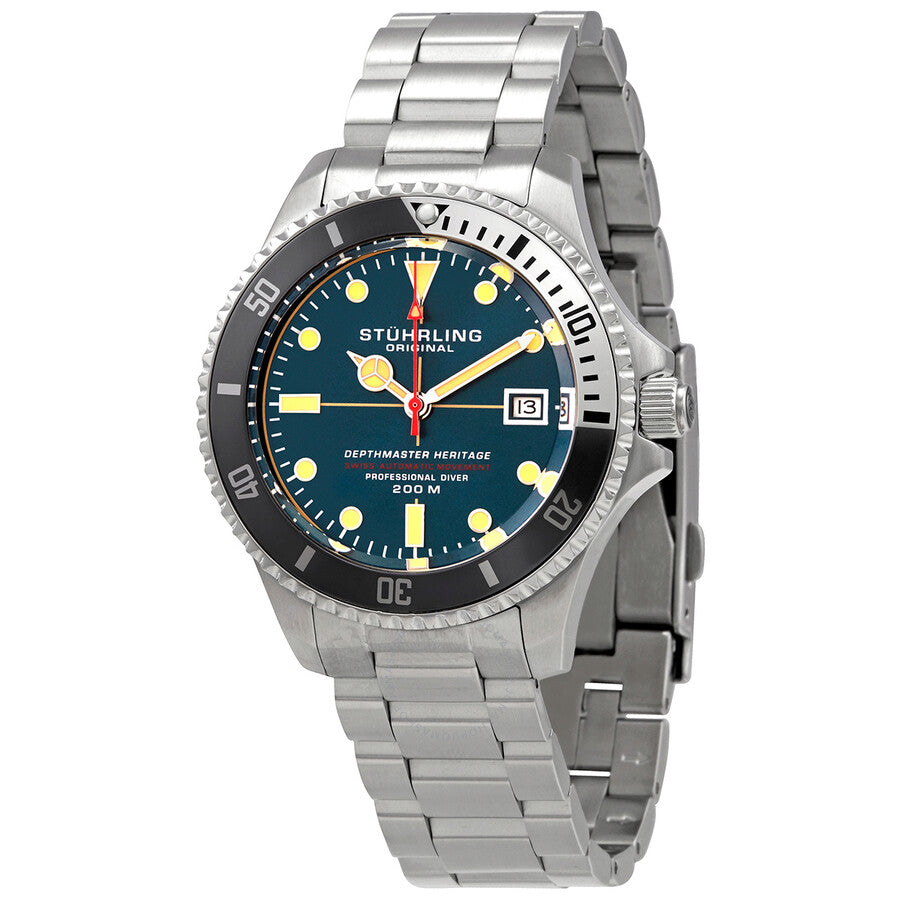 Stuhrling Original Aquadiver Automatic Blue Dial Men's Watch M13520 - Dawson Watches