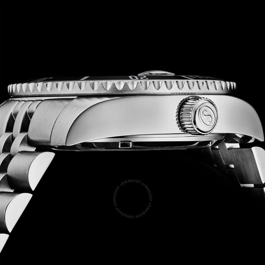 Stuhrling Original Aquadiver Automatic Black Dial Men's Watch M18016#M18016 - Dawson Watches #6