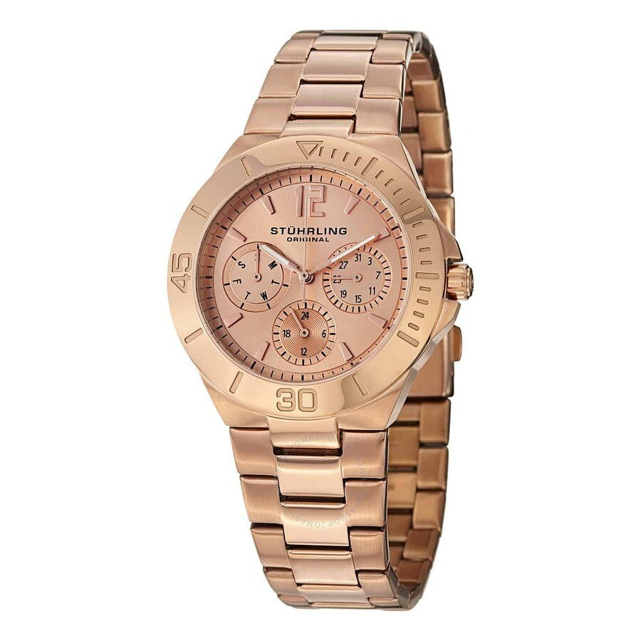 Stuhrling Original Aquadiver Rose Dial Ladies Watch M15305 - Dawson Watches