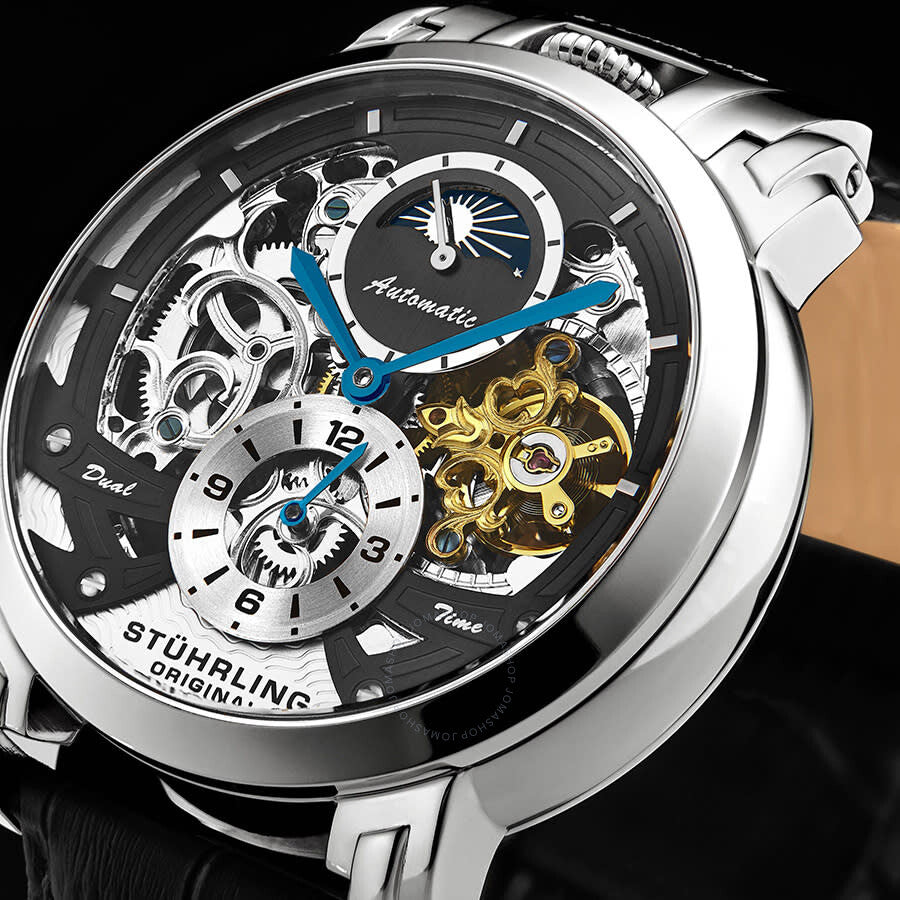 Stuhrling Original Legacy Automatic Black Dial Men's Watch M13529 - The Watches Men & Co #4