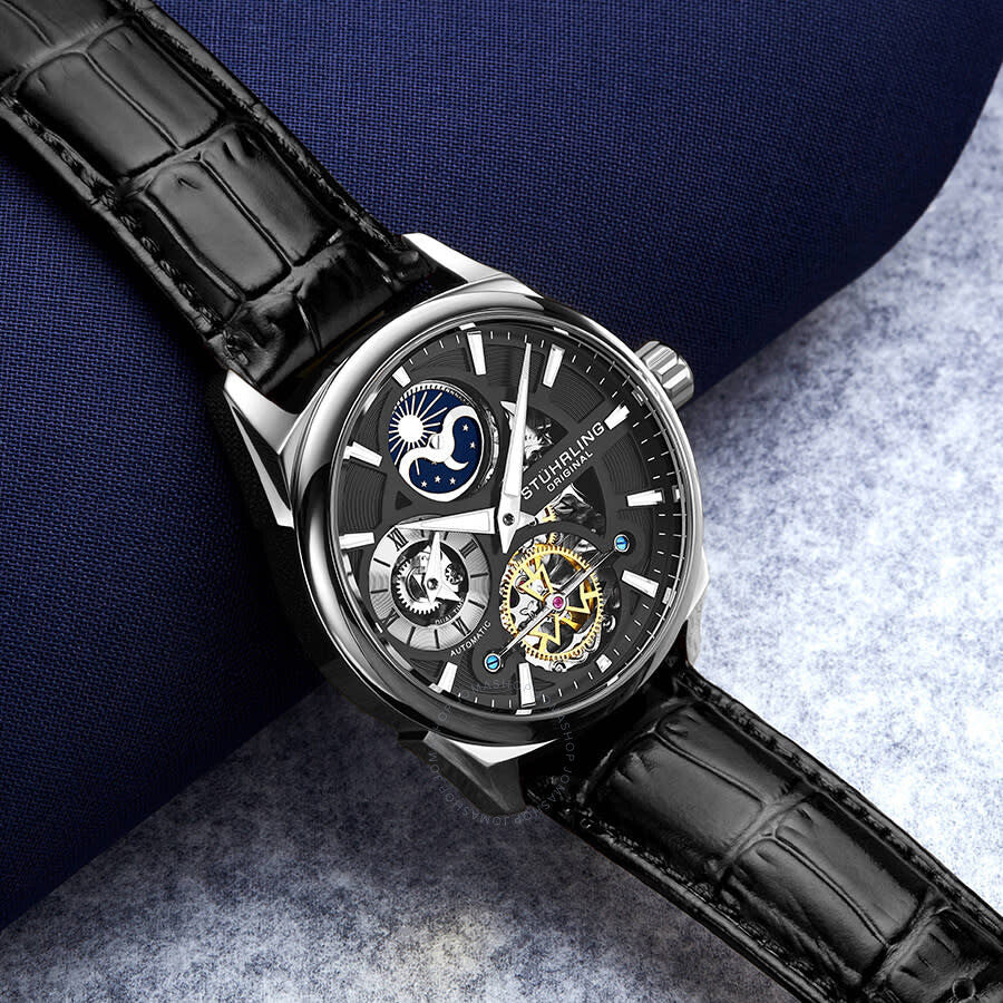 Stuhrling Original Legacy Automatic Black Dial Men's Watch M13599 - The Watches Men & Co #3