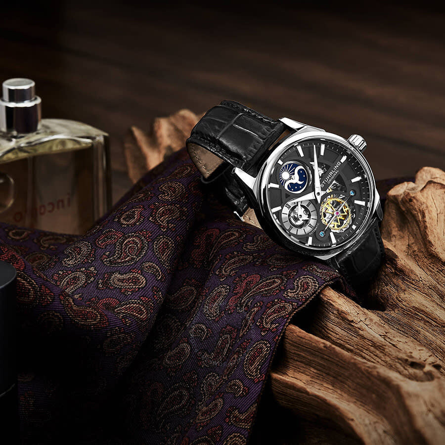 Stuhrling Original Legacy Automatic Black Dial Men's Watch M13599 - Dawson Watches #4