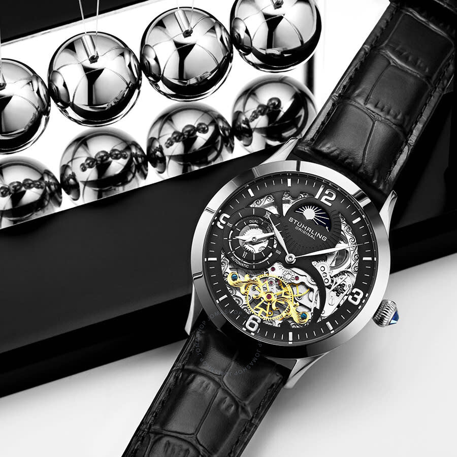 Stuhrling Original Legacy Automatic Black Dial Men's Watch M13601 - Dawson Watches #4