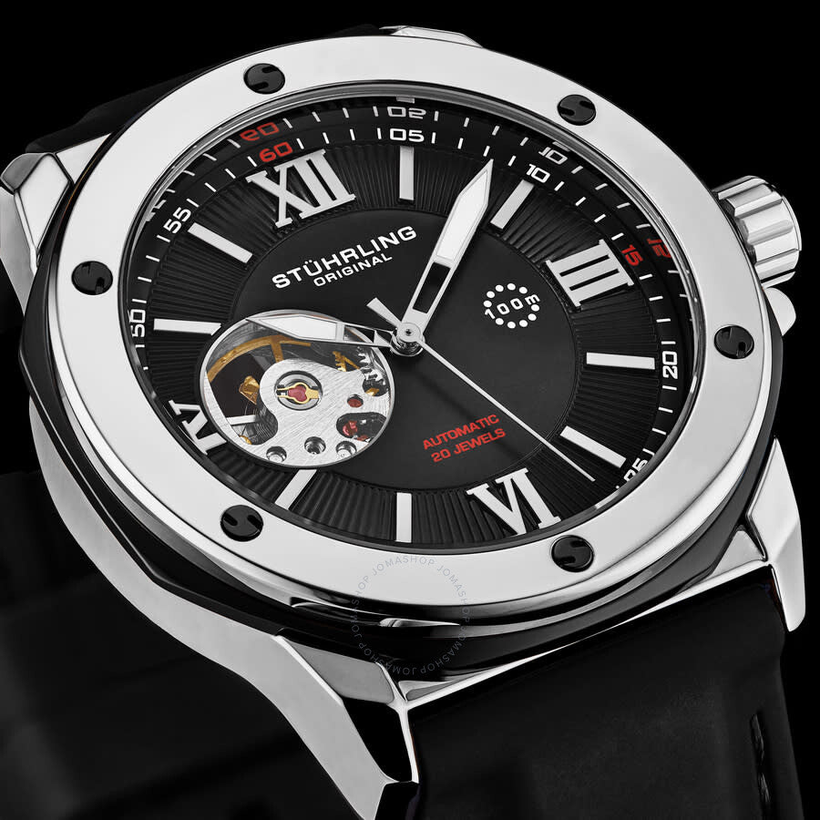 Stuhrling Original Legacy Automatic Black Dial Men's Watch M17215#M17215 - Dawson Watches #6