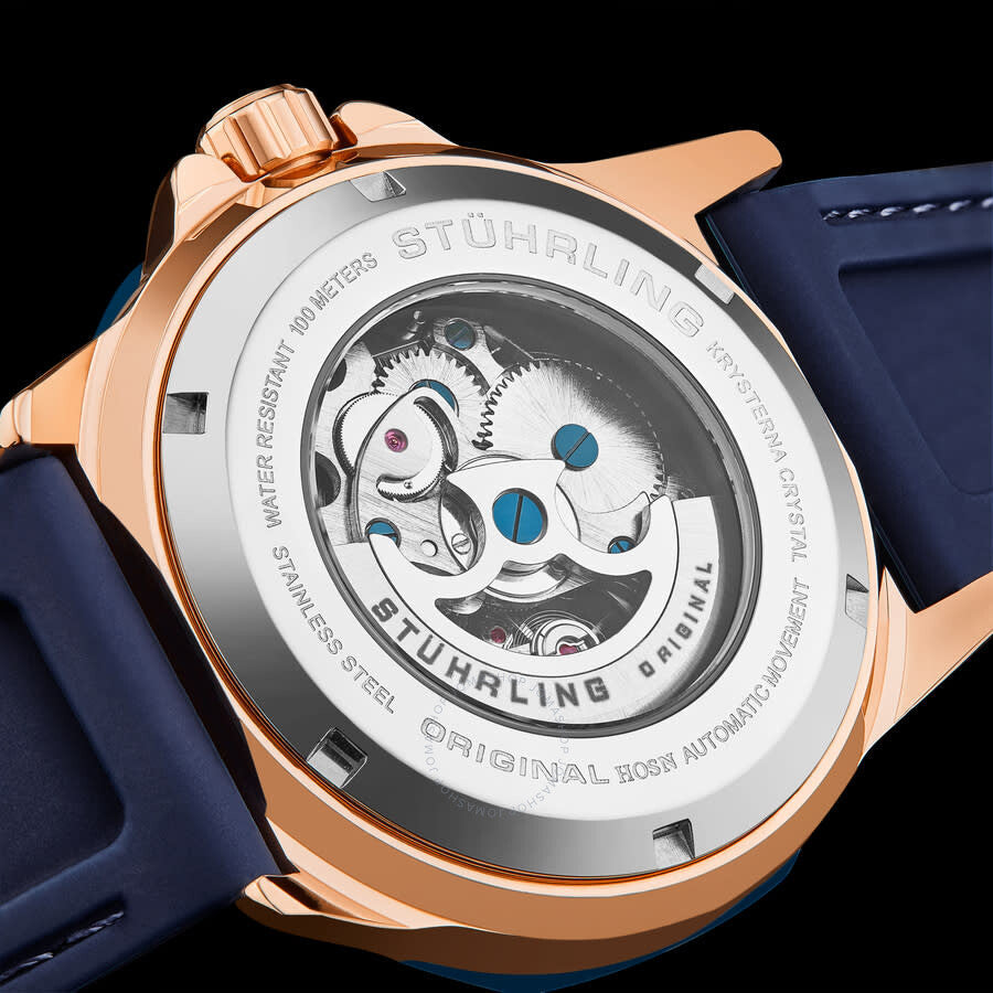 Stuhrling Original Legacy Automatic Blue Dial Men's Watch M16759 - Dawson Watches #4