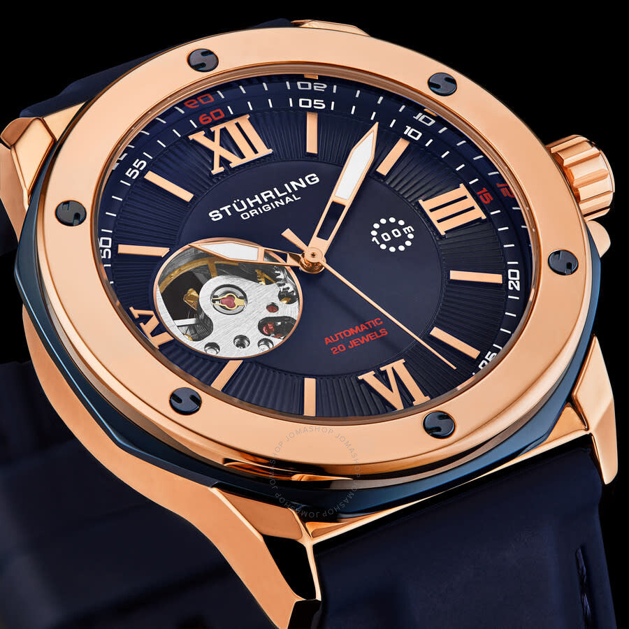 Stuhrling Original Legacy Automatic Blue Dial Men's Watch M16759#M16759 - Dawson Watches #6