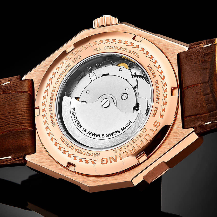 Stuhrling Original Legacy Automatic Brown Dial Men's Watch M13482 - Dawson Watches #3