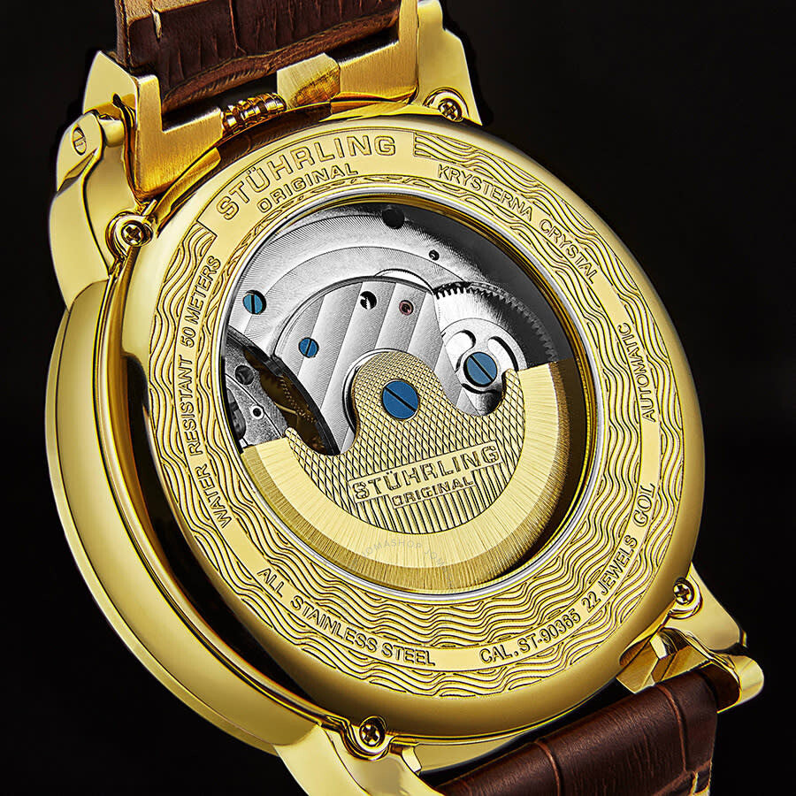 Stuhrling Original Legacy Automatic Gold Dial Men's Watch M13514 - Dawson Watches #3
