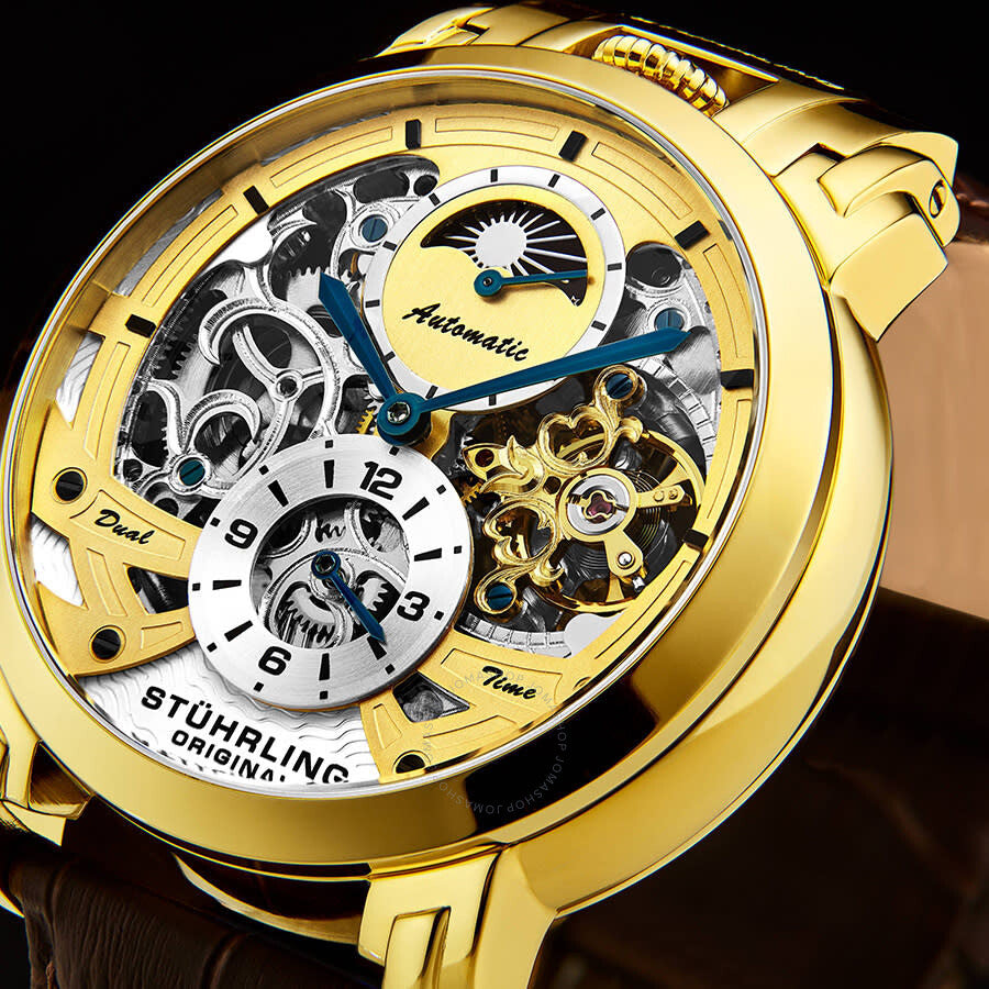 Stuhrling Original Legacy Automatic Gold Dial Men's Watch M13514 - Dawson Watches #4