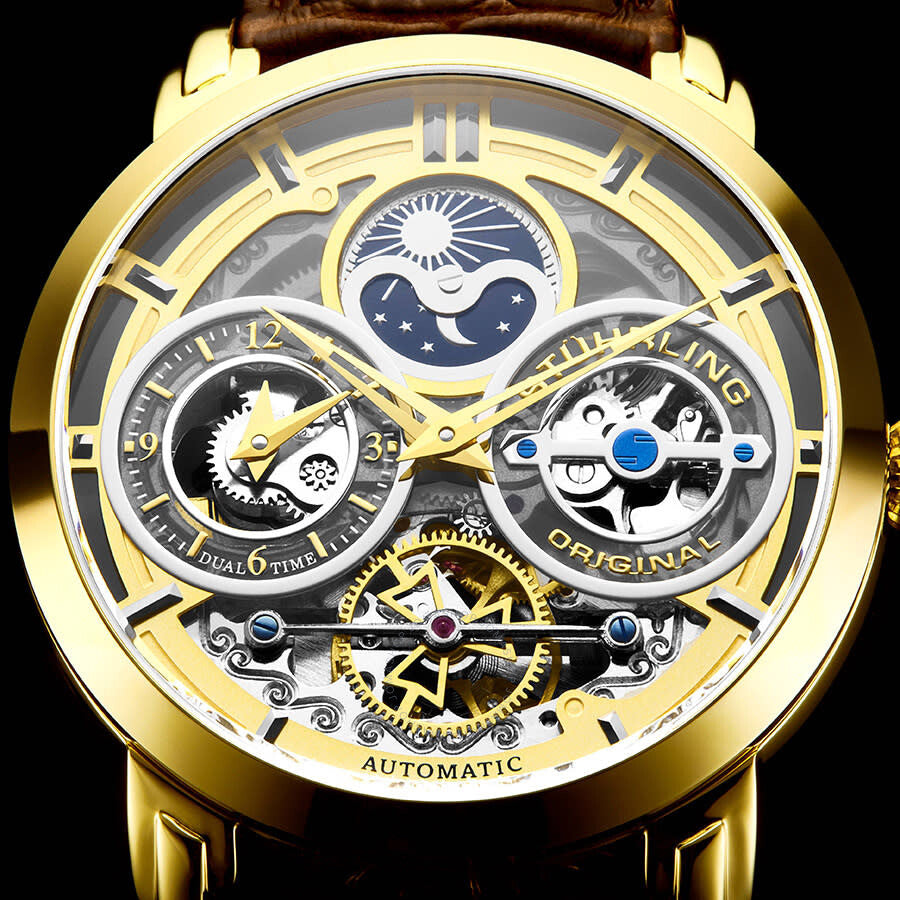 Stuhrling Original Legacy Automatic Gold Dial Men's Watch M13527 - Dawson Watches #5