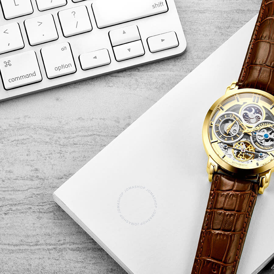 Stuhrling Original Legacy Automatic Gold Dial Men's Watch M13527#M13527 - Dawson Watches #6